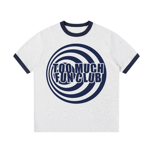 Too Much Fun Club Logo Ringer Tee