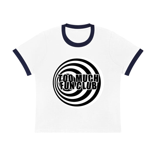 Too Much Fun Club Women's Logo Ringer Tee